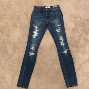 PACSUN Ripped Skinny Jeans